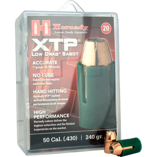 HORN SABOTS 50CAL 240GR HP XTP 20/10 - Black Powder Accessories